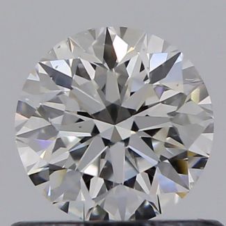 0.55 Carat Round F VS2 EX GIA Natural Diamond