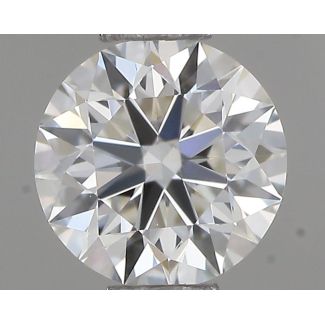 0.41 Carat Round H VVS2 EX GIA Natural Diamond