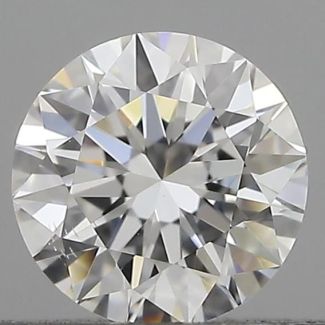 0.40 Carat Round E VS2 EX VG GIA Natural Diamond