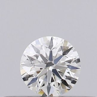 0.18 Carat Round H SI1 EX VG GIA Natural Diamond