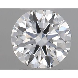 0.18 Carat Round E VVS2 EX GIA Natural Diamond