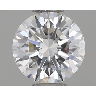 0.45 Carat Round F VVS1 EX GIA Natural Diamond