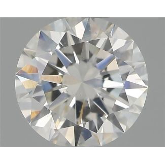 0.50 Carat Round H SI1 VG EX GIA Natural Diamond