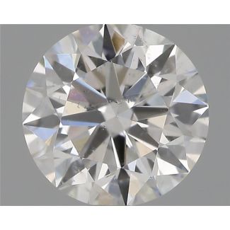 0.70 Carat Round F SI2 EX VG GIA Natural Diamond