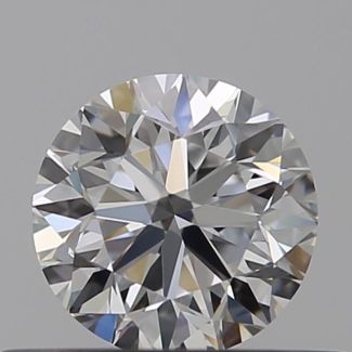 0.46 Carat Round D VVS1 VG EX GIA Natural Diamond