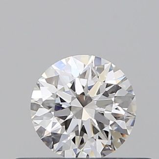 0.35 Carat Round E VVS1 EX GIA Natural Diamond