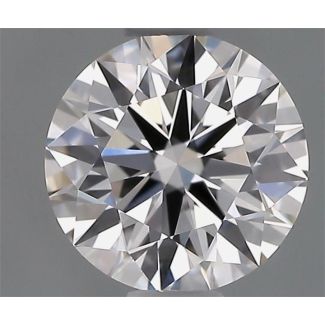 0.61 Carat Round E VVS2 EX GIA Natural Diamond