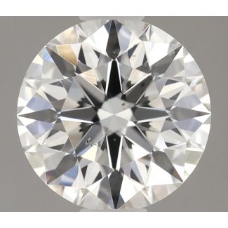 0.51 Carat Round G SI1 EX GIA Natural Diamond