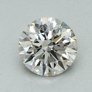 0.32 Carat Round H SI1 EX GIA Natural Diamond