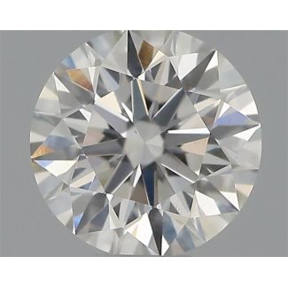 0.34 Carat Round H VS2 EX GIA Natural Diamond