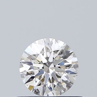 0.45 Carat Round H VVS1 EX GIA Natural Diamond