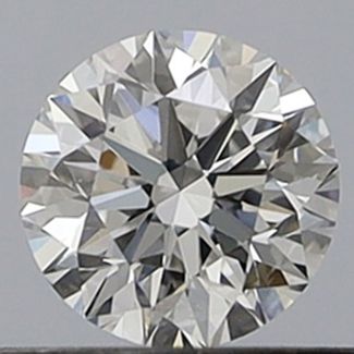 0.45 Carat Round E VVS2 EX GIA Natural Diamond