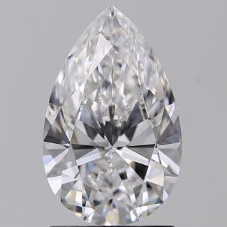 1.24 Carat Pear D VVS1 - EX GIA Natural Diamond