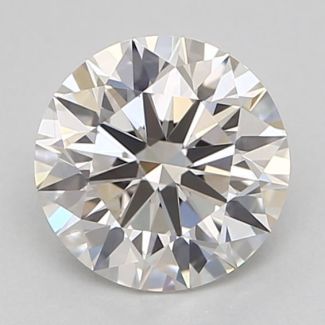 0.52 Carat Round H VVS1 EX GIA Natural Diamond