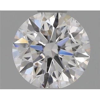 0.51 Carat Round D SI2 EX GIA Natural Diamond