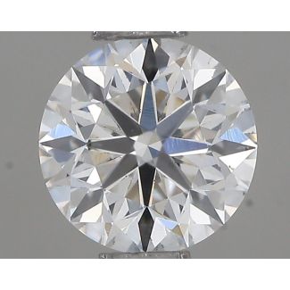 0.51 Carat Round F VS2 VG EX GIA Natural Diamond