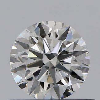 0.45 Carat Round F VVS2 EX GIA Natural Diamond