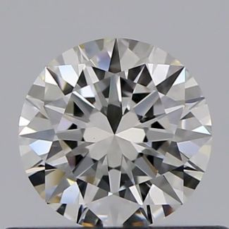 0.40 Carat Round H VVS2 EX GIA Natural Diamond