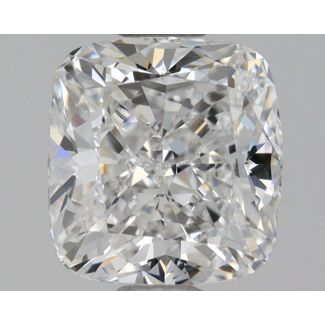 0.9 Carat Cushion Brilliant E VVS1 - EX VG GIA Natural Diamond