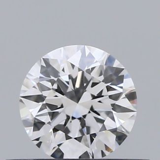 0.33 Carat Round D VVS2 EX VG GIA Natural Diamond