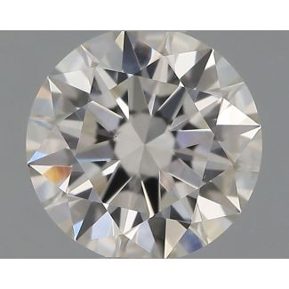 0.56 Carat Round H VS1 EX GIA Natural Diamond