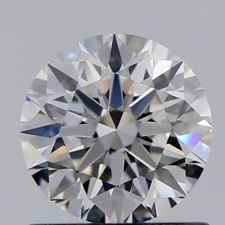 0.73 Carat Round F VS1 EX GIA Natural Diamond