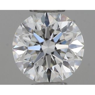 0.36 Carat Round H VVS2 EX GIA Natural Diamond