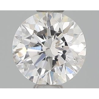 0.54 Carat Round F SI2 EX GIA Natural Diamond