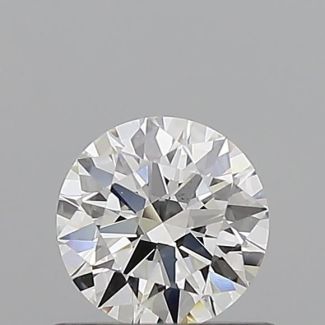 0.52 Carat Round G VVS1 EX GIA Natural Diamond