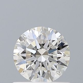 0.61 Carat Round H VVS2 EX GIA Natural Diamond