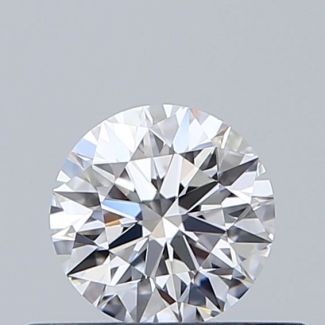 0.4 Carat Round D VVS1 EX GIA Natural Diamond