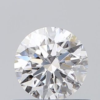 0.5 Carat Round D VVS1 EX GIA Natural Diamond