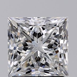 1.51 Carat Princess E SI2 - EX GIA Natural Diamond