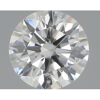 0.6 Carat Round H SI1 EX GIA Natural Diamond