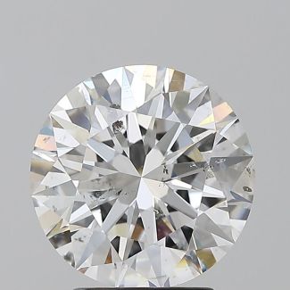 3.01 Carat Round F SI2 EX GIA Natural Diamond