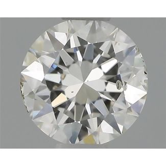 0.40 Carat Round F SI2 VG EX GIA Natural Diamond