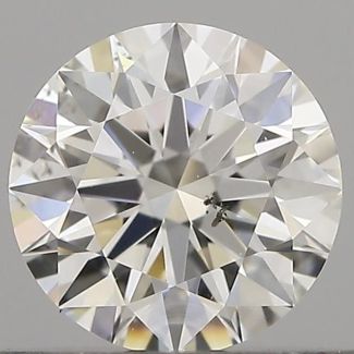 0.60 Carat Round H SI1 EX GIA Natural Diamond