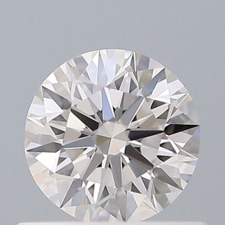 0.51 Carat Round H IF EX GIA Natural Diamond