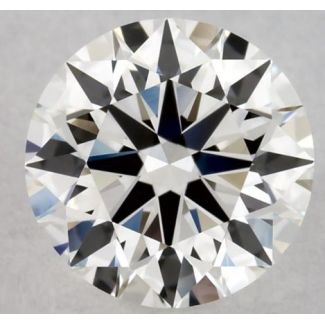 0.57 Carat Round H VVS2 EX GIA Natural Diamond