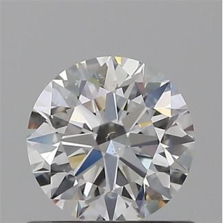 0.60 Carat Round F VS2 EX GIA Natural Diamond