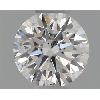 0.30 Carat Round H SI1 EX VG GIA Natural Diamond