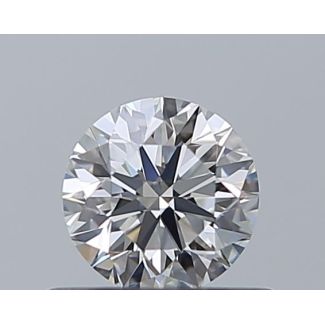 0.44 Carat Round E VVS1 EX GIA Natural Diamond