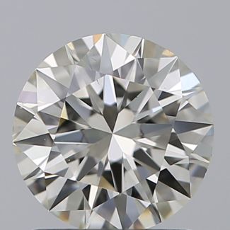 1.08 Carat Round J VS2 EX IGI Natural Diamond