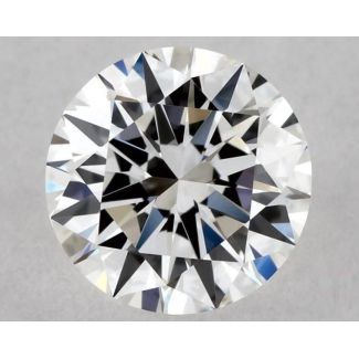 0.6 Carat Round F VVS2 EX GIA Natural Diamond