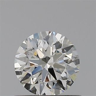 0.50 Carat Round H VVS2 EX VG IGI Natural Diamond