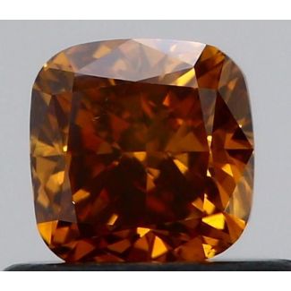 0.5 Carat Cushion Modified Fancy Deep Brown I1 - VG GIA Natural Diamond