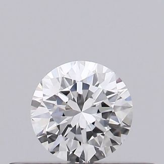 0.23 Carat Round F VVS2 VG EX GIA Natural Diamond