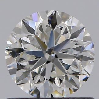 0.70 Carat Round F VS1 VG EX GIA Natural Diamond