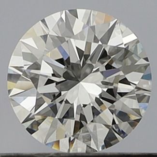 0.45 Carat Round F VVS1 EX GIA Natural Diamond