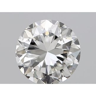 0.5 Carat Round H VVS1 GD EX GIA Natural Diamond